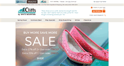 Desktop Screenshot of cliffsshoes.com